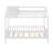 Twin Size Wood House Bed with Fence-124151142