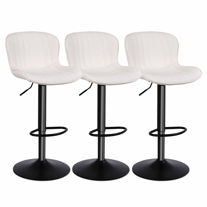 Tabouret de bar et de comptoir Lirah, Crème, 3