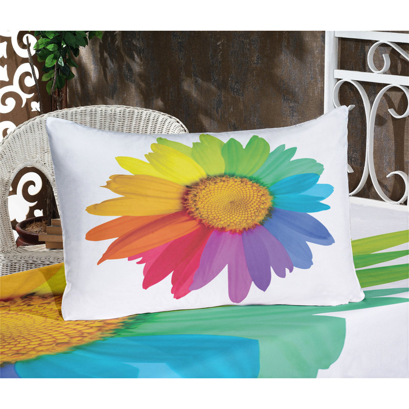 Multicolore drap-housse et taies décoratives Ambesonne, Ensemble de draps pour grand lit + 5 pièces suppl