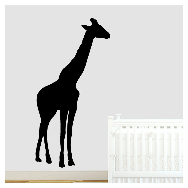 Adhésif décoratif girafe, Noir