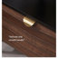Solid Wood TV Stand with Wave Design-105339681