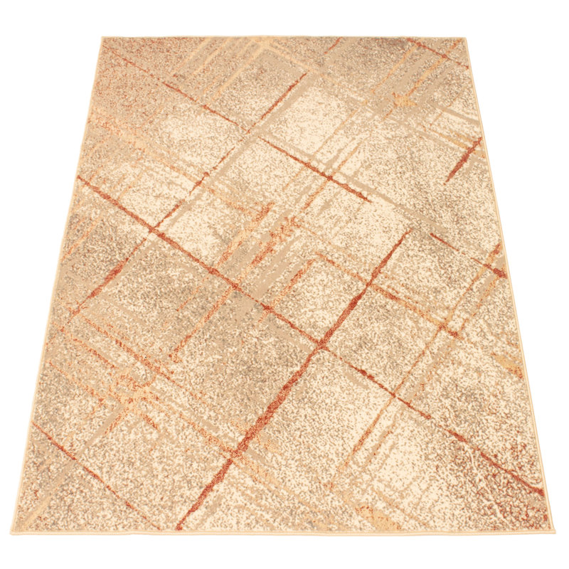 Tapis brun / beige Amanullah, Rectangle 3 pi 10 po x 6 pi