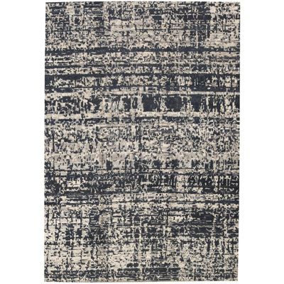 Tapis bleu et argent de haute qualité noué à la main Windsom