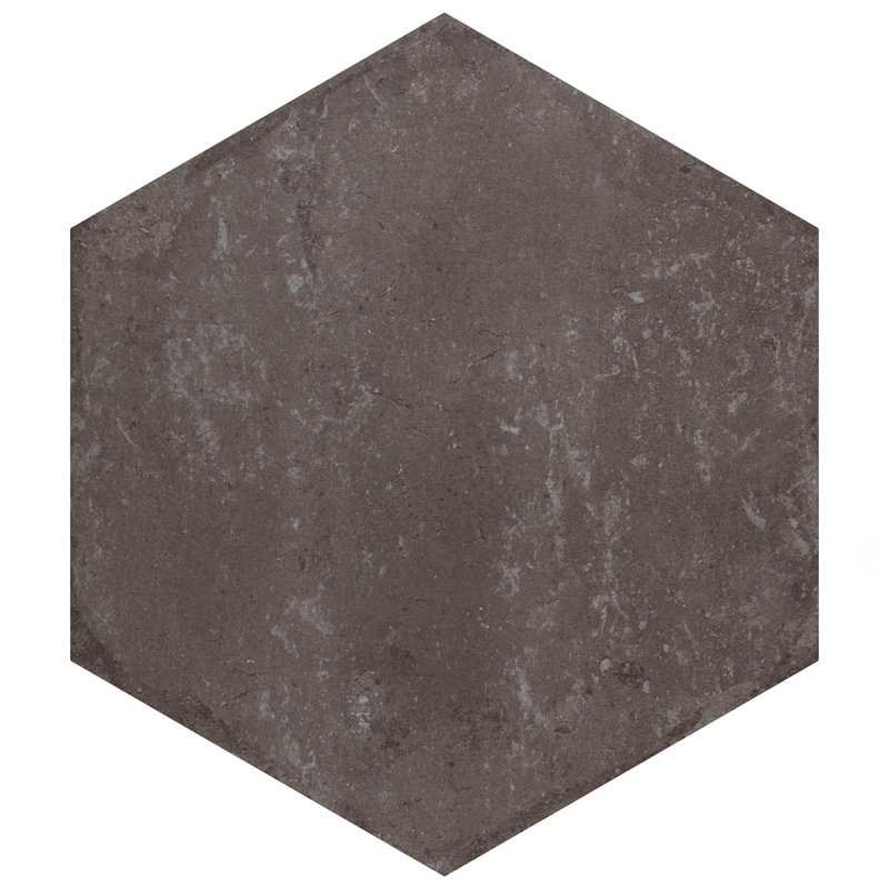 Brickyard Hex 8-1/2 In. X 9-7/8 In. Porcelain Rustic Wall & Floor Tile, Olive