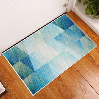 Matsuda Non-Slip Geometric Indoor Doormat