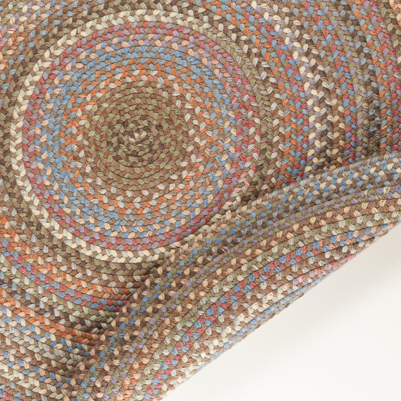Ekstrom Wool Chevron Indoor Rug, Round 4'