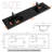 48" Black Integrated Resin Single Bathroom Vanity Sink Top with Zinc Alloy Faucet and Solid Brass Pop Up Drain