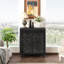 Armoire d'appoint Art avec 2 portes, rangement décoratif vieilli pour le vestibule et le salon, élégance intemporelle et grand rangement