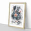 Peach Jellyfish - Framed Print-56741583-56741588