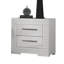 Table de chevet transitionnelle ultrabrillante blanche 1Pc