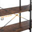 Table de canapé Avellina, console industrielle à 3 niveaux, table de vestibule rustique pour entrée / couloir, salon - meuble télé avec tablettes de rangement