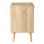 Table de chevet 2 tiroirs en brun
