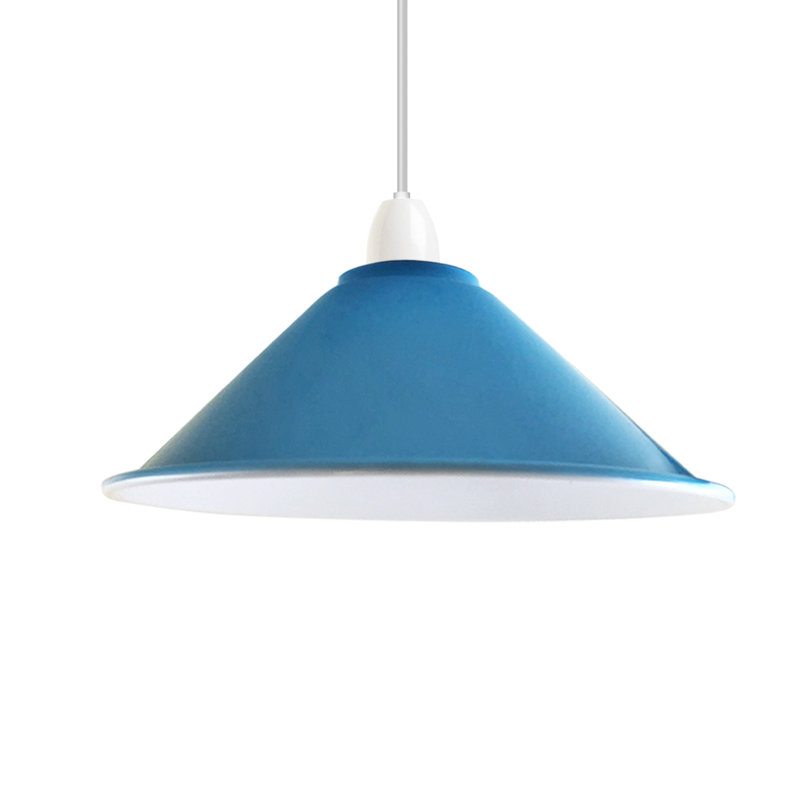 Abat-jour en forme de lampe de table en métal 22 cm avec abat-jour rétro industriel, abat-jour de plafond facile à installer pour la cuisine et la salle à manger