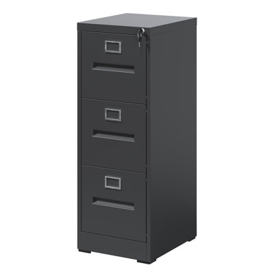 File Cabinet with Lock Metal Vertical File Cabinet Office Home