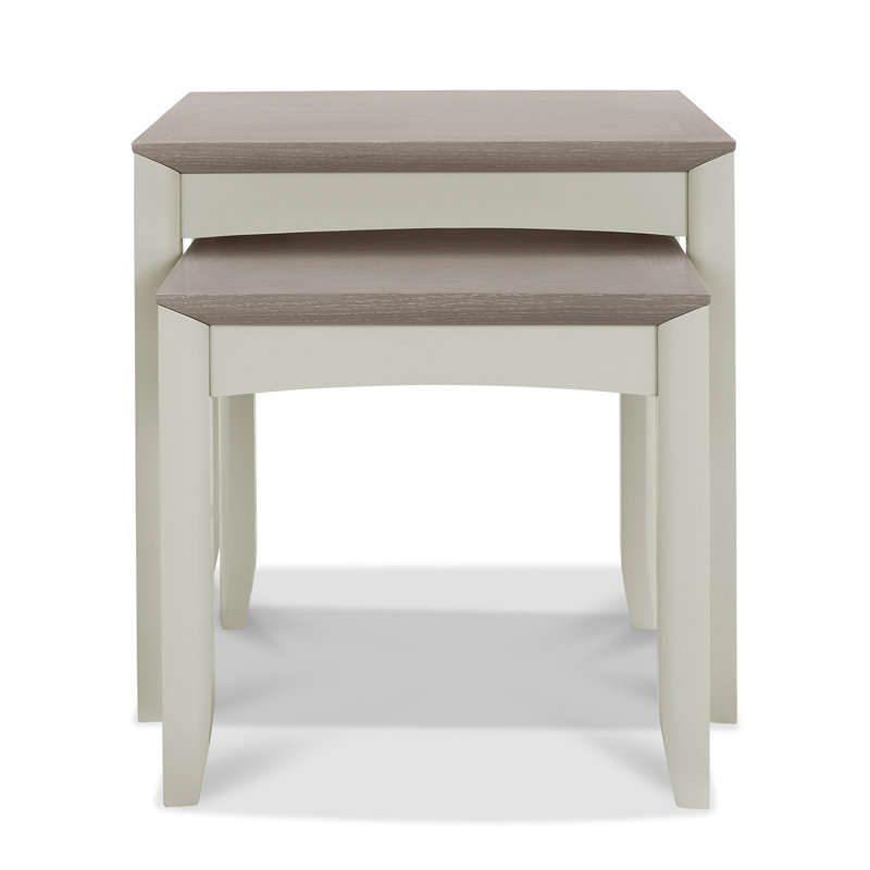 Izzie Nesting Tables, Brown, Ivory