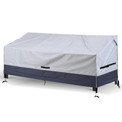 Heavy Duty 2 Seater Outdoor Loveseat Cover Waterproof Outdoor Sofa Cover by Latitude Run