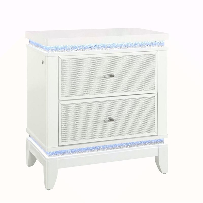 Table de chevet blanche