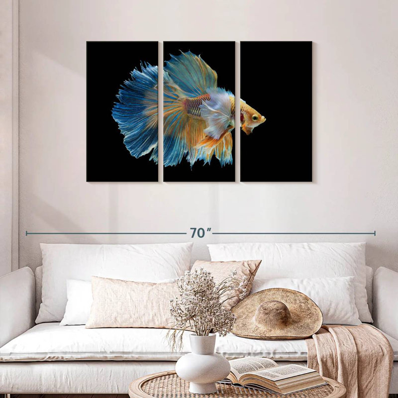 Brampt Sublime Fighter Fish, 28" H x 45" W