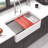 33X20 Inch White Farmhouse Sink Workstation - Ceramic Single Bowl Farm Kitchen Sink