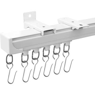 Curtain Track Wall Mount,Ceiling Mounted Sliding Door Curtains Rails Outdoor Extra