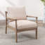 Fauteuil avec cadre en bois et fauteuil Mid-Century