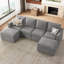 Canapé modulaire convertible en U avec canapé-lit Rafael-101956712