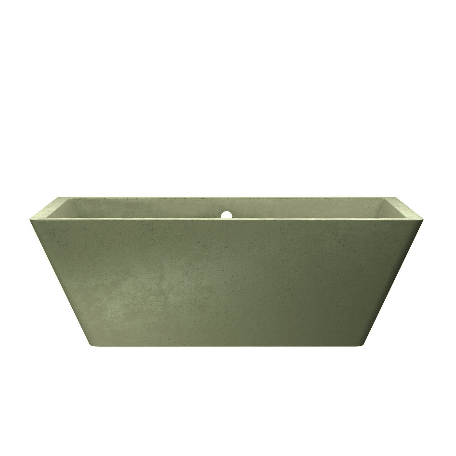 Mendocino NativeStone 66" Concrete Bathtub, Sage