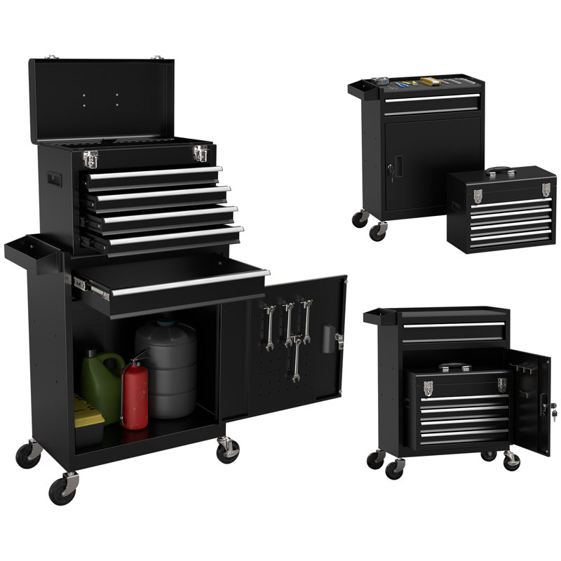 5-drawer Tool Chest, Black