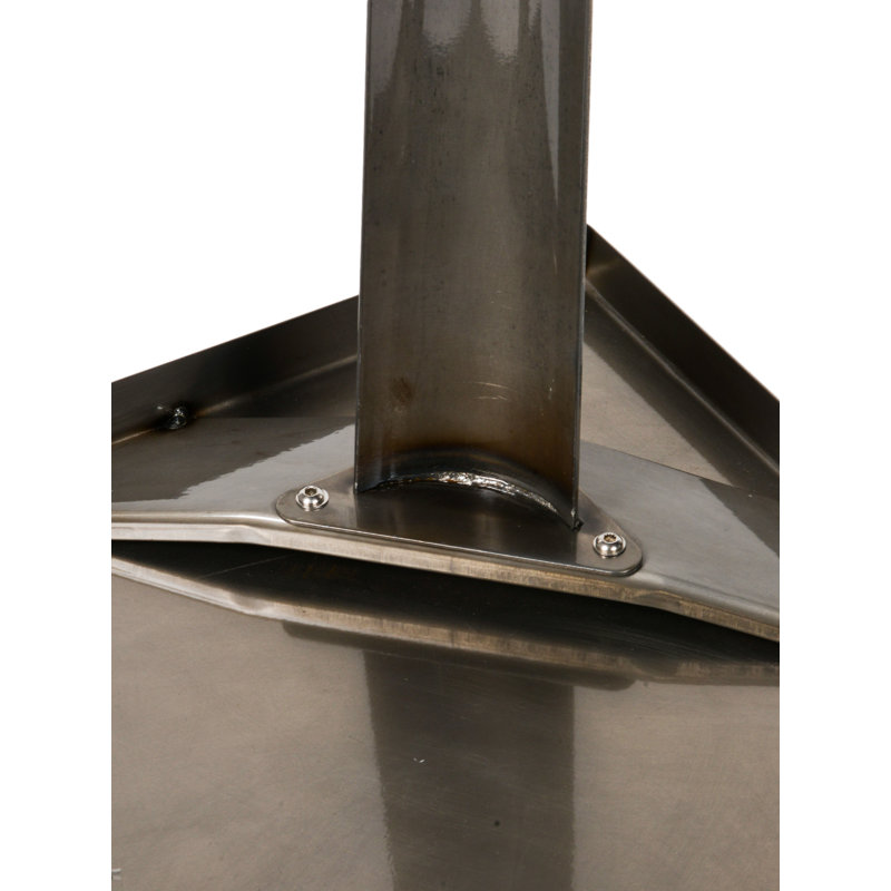 Katsikis Solid Top Metal Base Dining Table