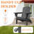 HDPE Outdoor 3-Position Adjustable Backrest Adirondack Chair with Cup Holder and Foldable Design-1525232645