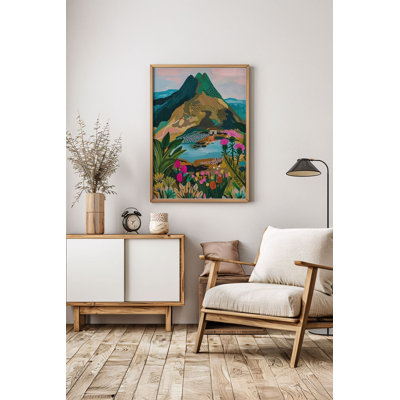 Élégante peinture encadrée décorative, 12,9 po x 18,9 po | Cadre 100% bois massif (épaisseur: 0,8 pouce) | Papier photo 300 g / m² de haute qualité, impression numérique | Parfait pour le salon, la décoration de bureau et les amateurs d'art