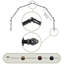 6-Sided Bay Window Single Curtain Rod & Hardware Set-853156032-939467527