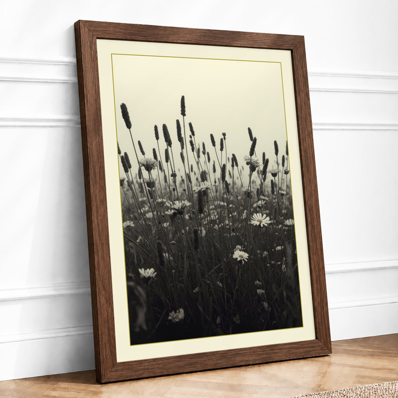 Quiet Marsh Scandinavian - Framed Print, Walnut, A3 - 42.0 x 29.7 cm