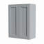 Armoire murale en bois massif avec portes à fermeture douce, tablettes réglables - rangement à double porte de 27 po pour la cuisine, la salle de bain, la buanderie, le garage (assemblage facile, l 27 po x P 12 po x H 36 po)-1964649666-1964649667