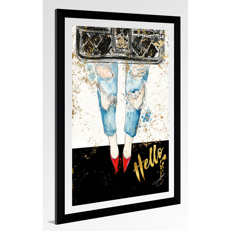 «Blind Date», reproduction d'impression sur toile tendue, H 39,5 po x l 27,5 po x P 0,75 po, Acrylique avec cadre noir