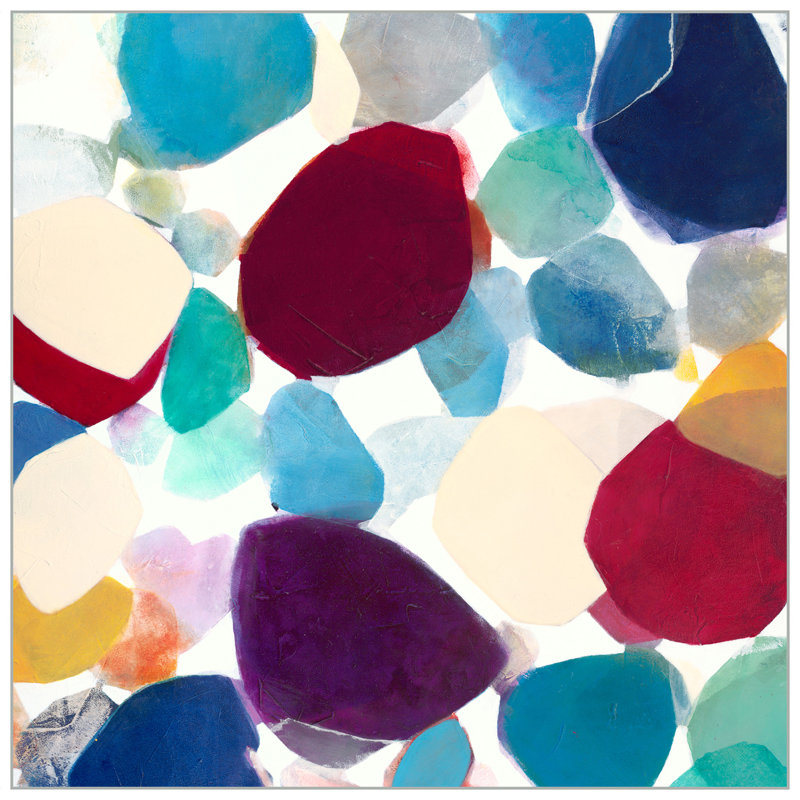 Gemstones 1' Framed Print on Canvas