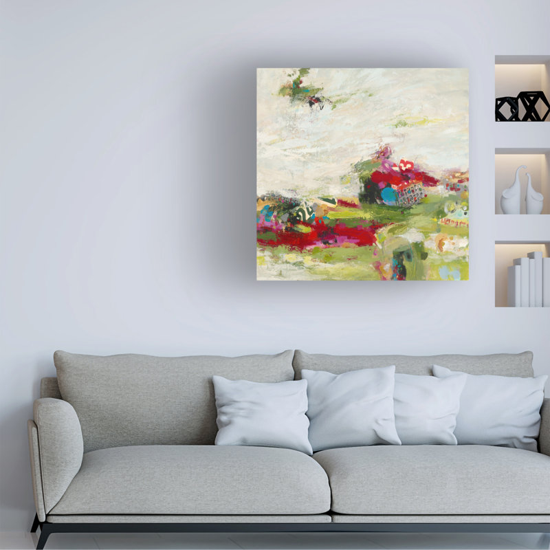 Art mural sur toile tendue - "d'ensemble II" de Janet tantne pour décoration de salon, de chambre à coucher ou de bureau - 24 x 24