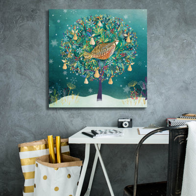 Toile épique «Golden Partridge» par Elle Media Group, Epic Graffiti, 26 po x 26 po