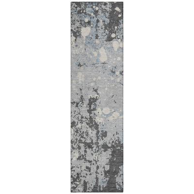 Machine Washable Indoor/Outdoor Chantille ACN2679 Abstract Rug