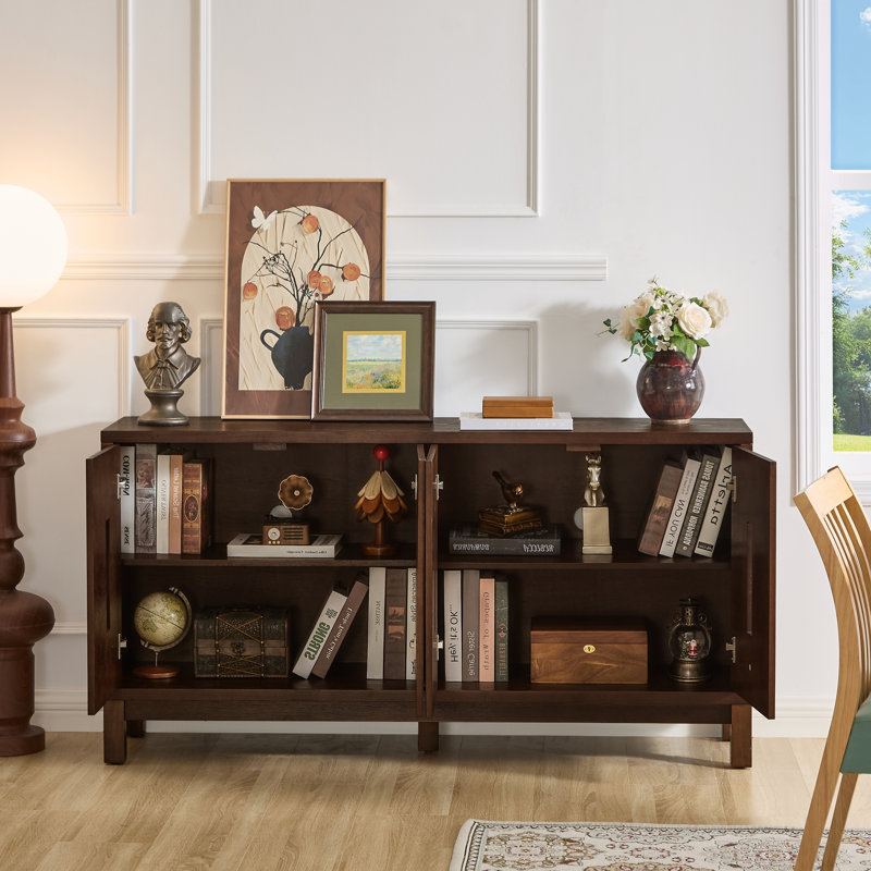 Buffet 60,7 po Mid Century, Dark Brown