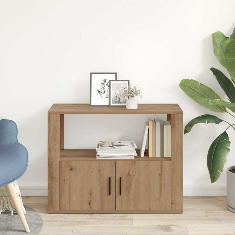 Sideboard Engineered Wood Indoor Cupboard Home Organiser, Artisan Oak