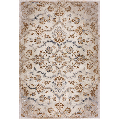 Tapis décoratif abstraite beige Amarillo