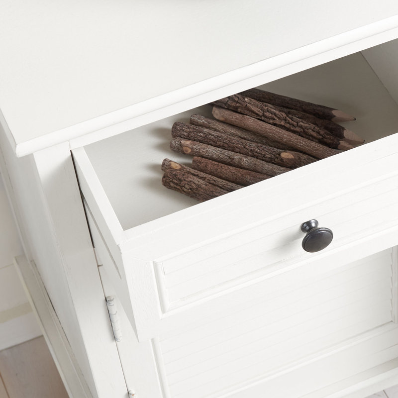 Nublin 29.5" Wide 2 Drawer Sideboard, Distressed White