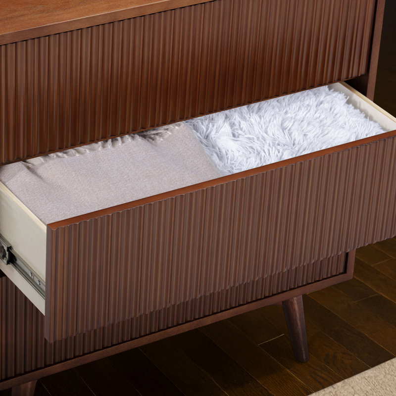 Commode 3 tiroirs Tremolo, Noyer