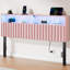 Berte Storage Upholstered Headboard With RGB LED Lights & Charging Station-114318247-114318248