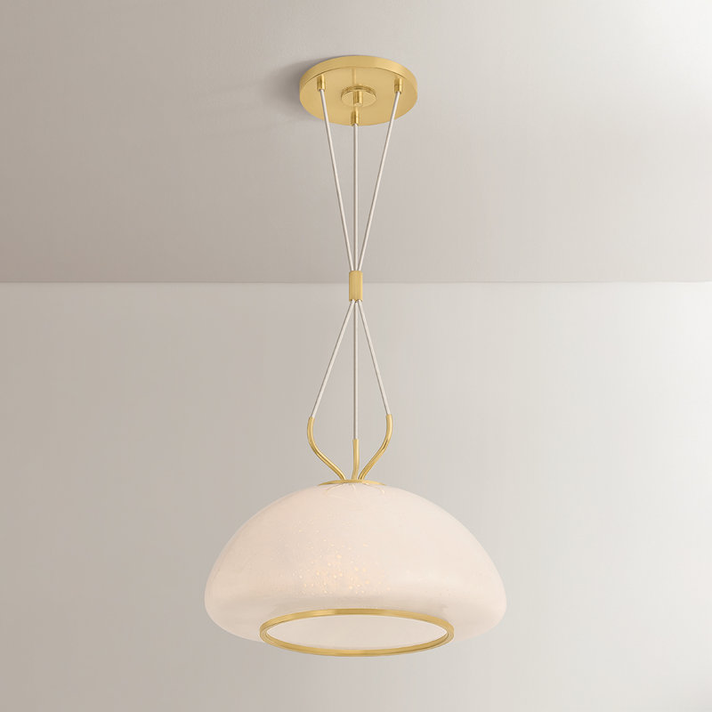 Luminaire suspendu Baudette, H 13,5 po x l 18 po x P 18 po