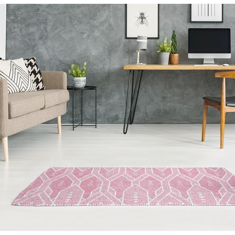 Tapis de zone polymauve à motif treillis, Rectangle 3 pi x 5 pi