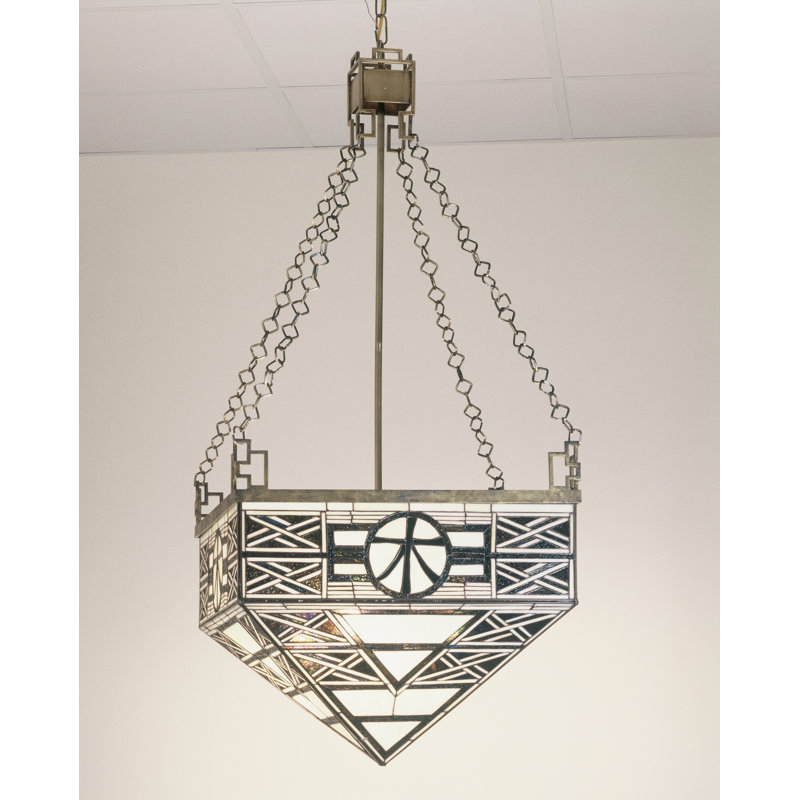 4 - Light Glass Chandelier