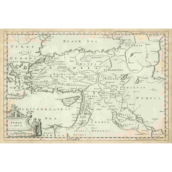 Red Barrel Studio® Map Of Turkey In Asia | Wayfair
