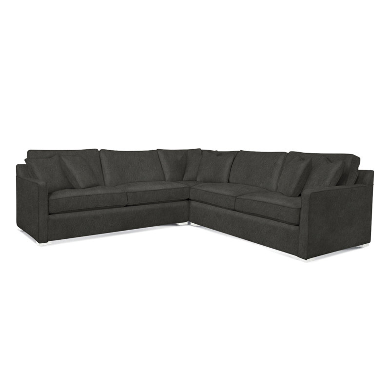 Brentwood Sectional, Brown Geometric, 0456-33, Frost White